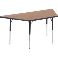 Activity Table, Trapezoid, 30"x60"x30", CBK/MOK