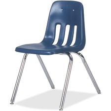 Stack Chair, Classroom, Seat 18"H, 30-5/8"x21-1/2", 4/CT, BE