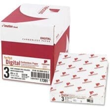 Digital Carbonless Paper, 8.5"x11", 2500/CT, White/Canary/Pink