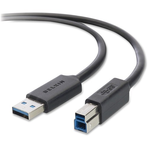 Super Speed USB 3.0, A/B Device Cable, 10', BK