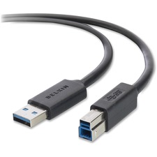 Super Speed USB 3.0, A/B Device Cable, 10', BK