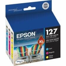Ink Cartridges, f/ WF-7520, 765 Page Yield, 3/PK, CYN/MA/YW
