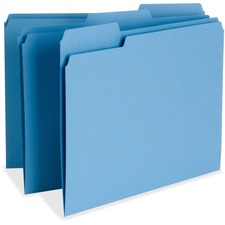 File Folder, 1-Ply, 1/3 Cut Assorted Tabs, Letter, 100/BX, BE