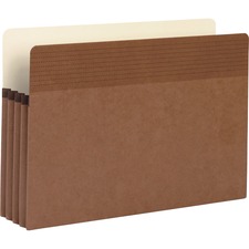 File Pocket, 3-1/2" Exp., Legal, 25/BX, Redrope