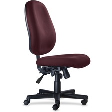 Chair, No Arms, MidBack, Polyester, 26-1/2"x26-1/2"x47-1/2", Plum