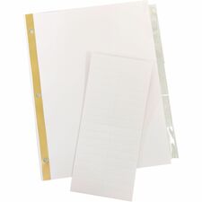 Index Dividers, 11"x8-1/2", 5/ST, White Stock/Clear Tabs