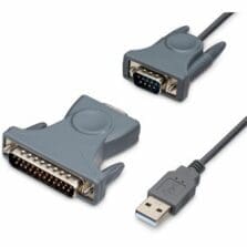 LA CABLE ADAPTADOR DE 0.9M USB A SERIAL SERIE DB9 DB25 RS232