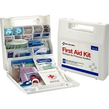 Bulk First Aid Kit, 50 Person, ANSI, 196 Pieces, White