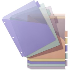 Index Dividers, w/ Pocket, 8-1/2"x11", 8/ST, Multi
