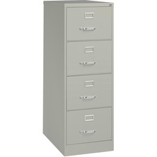 Vertical File, 4-Drawer, Legal, 18"x26-1/2"x52", Lt Gray