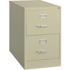 Vertical File, 2-Drawer, Legal, 18"x26-1/2"x28-3/8", Putty