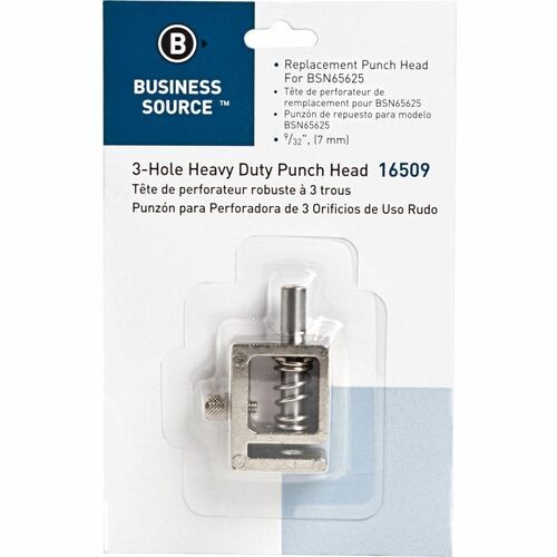 Replacement Punch Head,3HP, 9/32", Silver