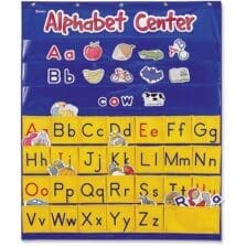 Alphabet Center Pocket Chart, 28"x34", Multi
