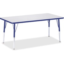 Activity Table, Rect., A-height 24"-31", 30"x60", GY/BE Edge
