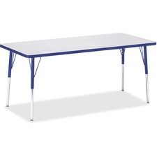 Activity Table, Rect., A-height 24"-31", 30"x72", GY/BE Edge
