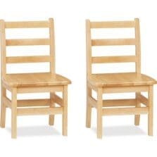 Ladderback Chair, 12" Seat, 24.5"x14.5"x13.5", 2/CT, Baltic
