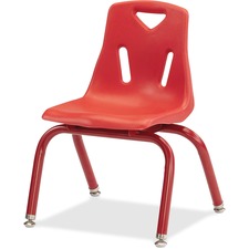 Stacking Chair, 15-1/2"x151-1/2"x20", Red