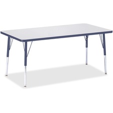 Activity Table, Rect., A-height 24"-31", 30"x60", GY/NY Edge