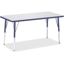 Activity Table, Rect., A-height 24"-31", 24"x48", GY/NY Edge