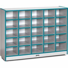 Cubbie Storage Unit, 25 Bin, No Trays, 29-1/2"x48"x15", TL Edge