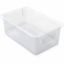 Tote Tray, f/CubbieUnits, Nontoxic, 8.63"x13.5"x5.25", Clear