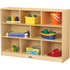 Mobile Storage Unit, Super Size, 48"x15"x35-1/2", Woodgrain