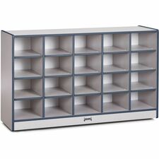 Cubbie Storage Unit, 20 Bin, No Trays, 29-1/2"x48"x15", NY Edge