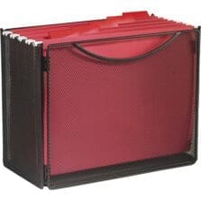 Box File Desktop, 12-1/2"x7"x10", Mesh/Onyx
