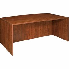 Bowfront Desk Shell, 72"x41-2/5"x29-1/2", Cherry