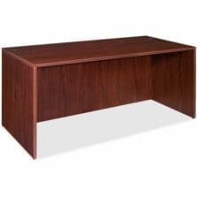 Desk Shell, Rectangular, 72"x36"x29-1/2", Mahogany