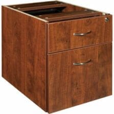 Pedestal, Box/File, Hanging, 16"x22"x28-1/4", Cherry