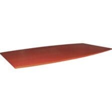 Conference Tabletop, Boat-Shaped, 48"Dx96"W, Cherry