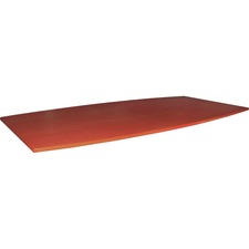Conference Tabletop, Boat-Shaped, 48"Dx96"W, Cherry