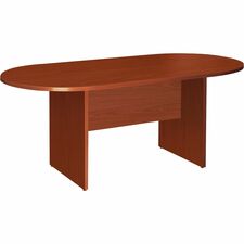 Oval Conference Table, Top/Base, 72"x36"x29-1/2", Cherry