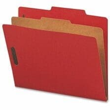 Classification Folders, 2"Exp., 1 Dvdr, Letter, 10/BX, BRD