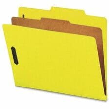 Classification Folders, 2"Exp., 1 Dvdr, Letter, 10/BX, YW