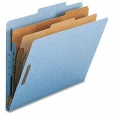 Classification Folders, 2"Exp., 2 Dvdrs, Letter, 10/BX, BE