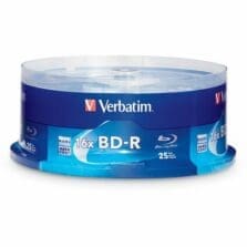 Bd-R Blu-Ray Disc, 25 Gb, 16x, White, 25/pack