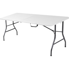 Table, Folding, 30"Wx72"Dx29-1/4"H, White