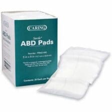 Abdominal Pads, Sterile, 5"x9", 25/BX, White