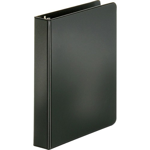 Binder, Round Rings, 1" Capacity, 8-1/2"x5-1/2", Black