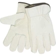 Driver Gloves, Leather, Large, Beige
