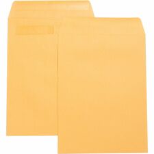Press/Seal Catalog Envelopes, Plain, 9"x12", 100/BX, Kraft