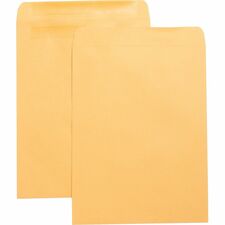 Press/Seal Catalog Envelopes, Plain, 10"x13", 100/BX, Kraft