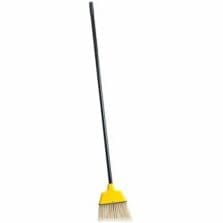 Angle Broom, High Performance Bristles, 9" W, Yellow