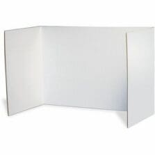 Privacy Board, 48"x16", 4/PK, White