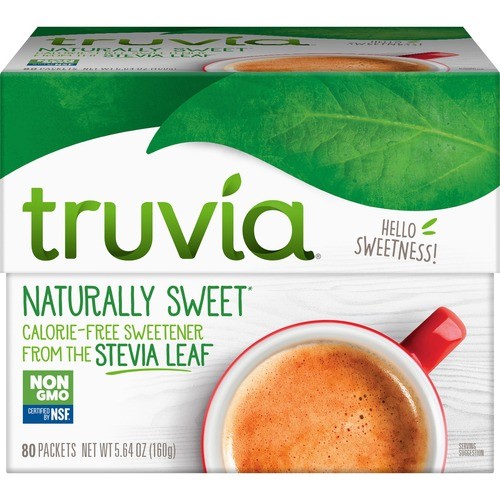 Natural Sweetener, 1 Gram/Pk, 80/BX, White