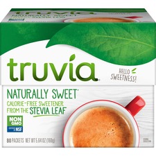 Natural Sweetener, 1 Gram/Pk, 80/BX, White