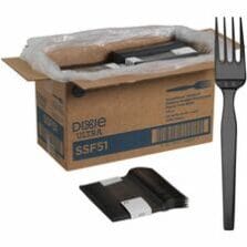 Fork Refill, f/Mini SmartStock Dispenser, 40/PK 24PK/CT, Black