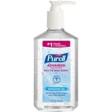 Instant Hand Sanitizer, Pump Bottle, 12 oz., Clear